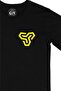 Black T-Shirt with Space Soldiers Pocket Logo Design - 2