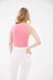 Pink Sleeveless Crop Blouse - 3