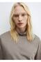 High-Necked Degaje Collar Sweatshirt - 6