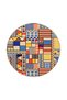 Mixed Color Geometric Square Rectangular Decorative Carpet 4371 - 2