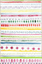Multicolored Woven Base and Decorative Carpet with Stripes and Geometric Patterns 4363