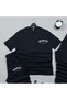 Oversize Black Relaxed Fit Brooklyn Printed T-shirt Black Shorts and Sweatpants 3-Piece Set Unisex - 3