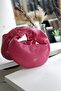 Women's Pink Knitted Textured Knot Detailed Hand & Shoulder Bag - 3