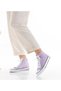 Unisex Long Lilac Linen Sneaker - 3