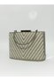 Women's Pearl Stoned Mother of Pearl Evening Dress Clutch Portfolio Chain Strap Handheld Wedding Engagement Night Shoulder Bag - 4