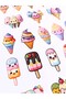 Kawai Ice Cream Icecream Cute Ice Creams Sticker Label Sticker 45 Pieces Sticker Set 17x25cm - 2