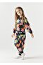 Seasonal Printed Bottom Top Girl's Double Suit - 4
