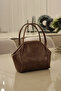Tan Women's Hand and Shoulder Bag, Artificial Leather, Summer, Daily Use, Gift - 2