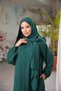 Ankanoor Emerald Medina Silk Shawl Prayer Dress 145cm Anka255047 - 5