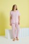 multicolor Curve Plus Size Oversize Knitted Pajamas Set - 2