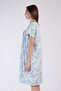 Women's Short Sleeve Blue Nightgown C0T8N3161 - 3