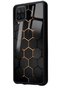 Glossy Phone Case for Samsung A12 Yellow Carbon Design - 2