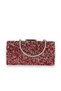 Red Color Jewelled Metal Handle Large Size Evening Dress Evening Bag Engagement Wedding Invitation Prom - 5