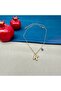 Women's Steel Balloon Letter Evil Eye Beaded Necklace - 5
