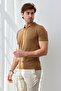 Men's Modern Slim Fit Zippered Polo Collar T-Shirt - 8