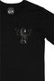 Sports Girl Black T-Shirt with Pocket Logo Design - 2