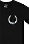 Good Luck Black T-Shirt with Horseshoe Pocket Logo Design - 2