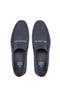 Men's Genuine Leather Navy Nubuck Loafer Shoes - 4