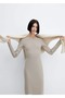 Striped rubber knit dress - 5