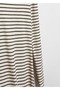 Striped rubber knit dress - 8