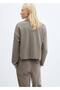 High-Necked Degaje Collar Sweatshirt - 4