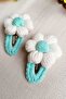 Daisy Patterned Snap Fastener Children's Baby Hair Clip / Hair Accessory Set of 2 Baby Hair Clips - Girls' Hair Clips - 2