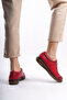 Celeste Ellington Red Women's Lace-Up High-Sole Sneaker Sports Shoes - 5