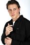 نيوكار سترة منسوجة للرجال باللون الأسود - 4