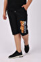 Boy's Robotic Teddy Bear Print Detailed Pocket Shorts/Capri - 3