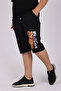 Boy's Robotic Teddy Bear Print Detailed Pocket Shorts/Capri - 6