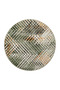 Green Beige Themed Zig Zag Geometric Patterned Creative Modern Decorative Carpet 4519 - 2