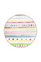 Multicolored Woven Base and Decorative Carpet with Stripes and Geometric Patterns 4363 - 2