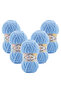 Softy Mega 5-Piece 40 Blue Hand Knitting Yarn