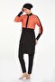 Water Repellent Quick Drying Half Zipper Parachute Fabric Women's Hijab Swimsuit 4573 - 3