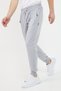 Men's Gray Sweatpants Premium Fabric Jogger Leg with Elastic Pocket Zipper Daily Comfortable Sports - 2
