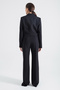 Women's Black Jacket Trousers Set - 5