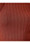 Knitwear Athlete Halter Collar Ribbed - 6