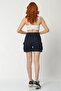 Whatsup Cargo Pocketed Denim Women's Shorts - Navy Blue - 6