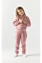 Interlock cotton tracksuit bottom top girl child double suit - 2