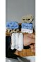 6 PIECES TOWELS - SPA Bracelet, Washable White Blue Milk Coffee - 4
