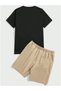 Unisex Oversize New Season 2-Piece Los Angeles Printed Shorts T-Shirt Set - 2