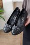 Women's Black Genuine Leather Orthopedic Shoes (BIG TO GET 1 NUMBER) - 2