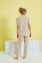 multi-colored Knitted Buttoned Pajamas Set - 3