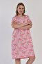 Women's Short Sleeve Pink Nightgown C0T8N3161