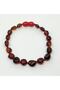 Drop Amber Bright Cherry Color Adult Bracelet - 4