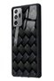 Samsung Note 20 Black Glossy Phone Case with Straw Design - 2