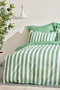 Brine Double 100% Cotton Duvet Cover Set Green PP - 2