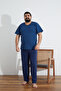 Combed Cotton Single Jersey (Thin) Large Size Summer Pajama Set - 5