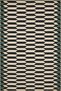 Black Beige Themed Cross Geometric Patterned Creative Modern Decorative Carpet 4536