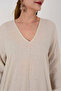 WOMEN'S V-NECK POCKET LINEN DRESS - 4